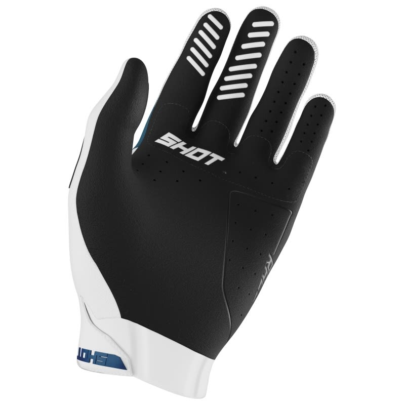 Guantes moto shot race evo petrol blue motocross enduro