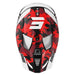 Casco moto shot furious kid flash red glossy motocross enduro niño