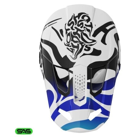 Casco moto shot speed ghost blue glossy motocross enduro
