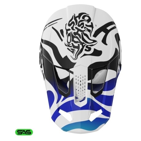 Casco moto shot speed ghost blue glossy motocross enduro