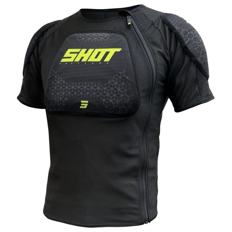 Jofa shot kid airlight black neon yelllow peto motocross enduro niño