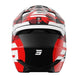 Casco moto shot furious kid flash red glossy motocross enduro niño