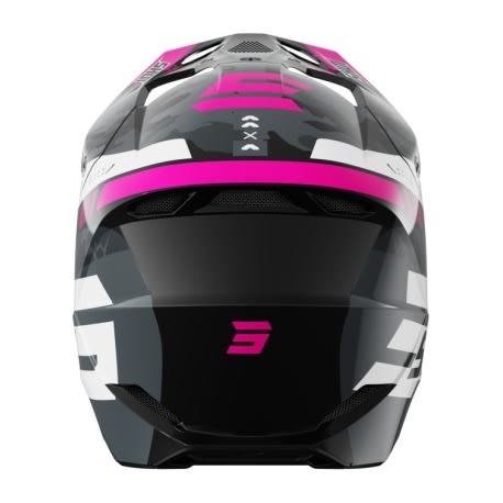 Casco moto shot furious flash pink glossy motocross enduro