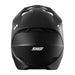 Casco moto shot furious solid black matt motocross enduro