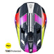 Casco moto shot lite racing blue neon yellow pearly motocross enduro
