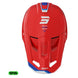 Casco moto shot speed atomic red pearly motocross enduro