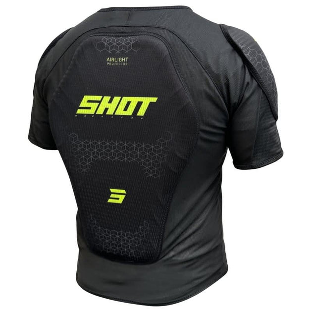 Jofa shot kid airlight black neon yelllow peto motocross enduro niño