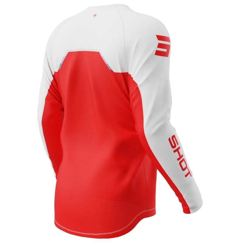 Polera moto shot draw kid daytona red motocross enduro niño