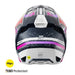 Casco moto shot lite racing blue neon yellow pearly motocross enduro