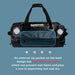 Bolso para moto rhinowalk mt20650 65l drybag waterproof