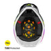 Casco moto shot lite racing blue neon yellow pearly motocross enduro