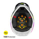 Casco moto shot lite racing blue neon yellow pearly motocross enduro