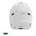 Casco moto shot speed solid white glossy motocross enduro