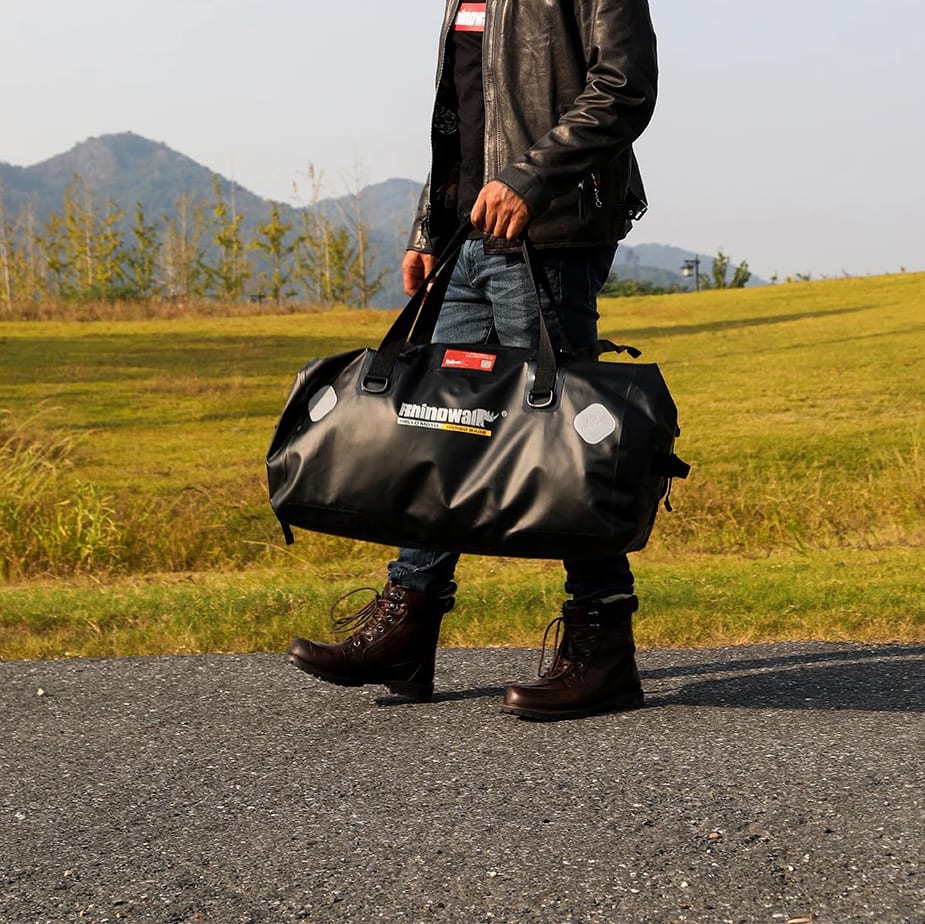 Bolso para moto rhinowalk mt20650 65l drybag waterproof