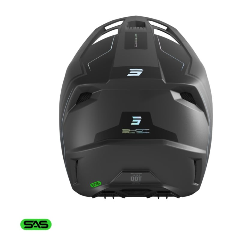 Casco moto shot speed fury grey matt motocross enduro