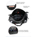 Bolso para moto rhinowalk mt20650 65l drybag waterproof