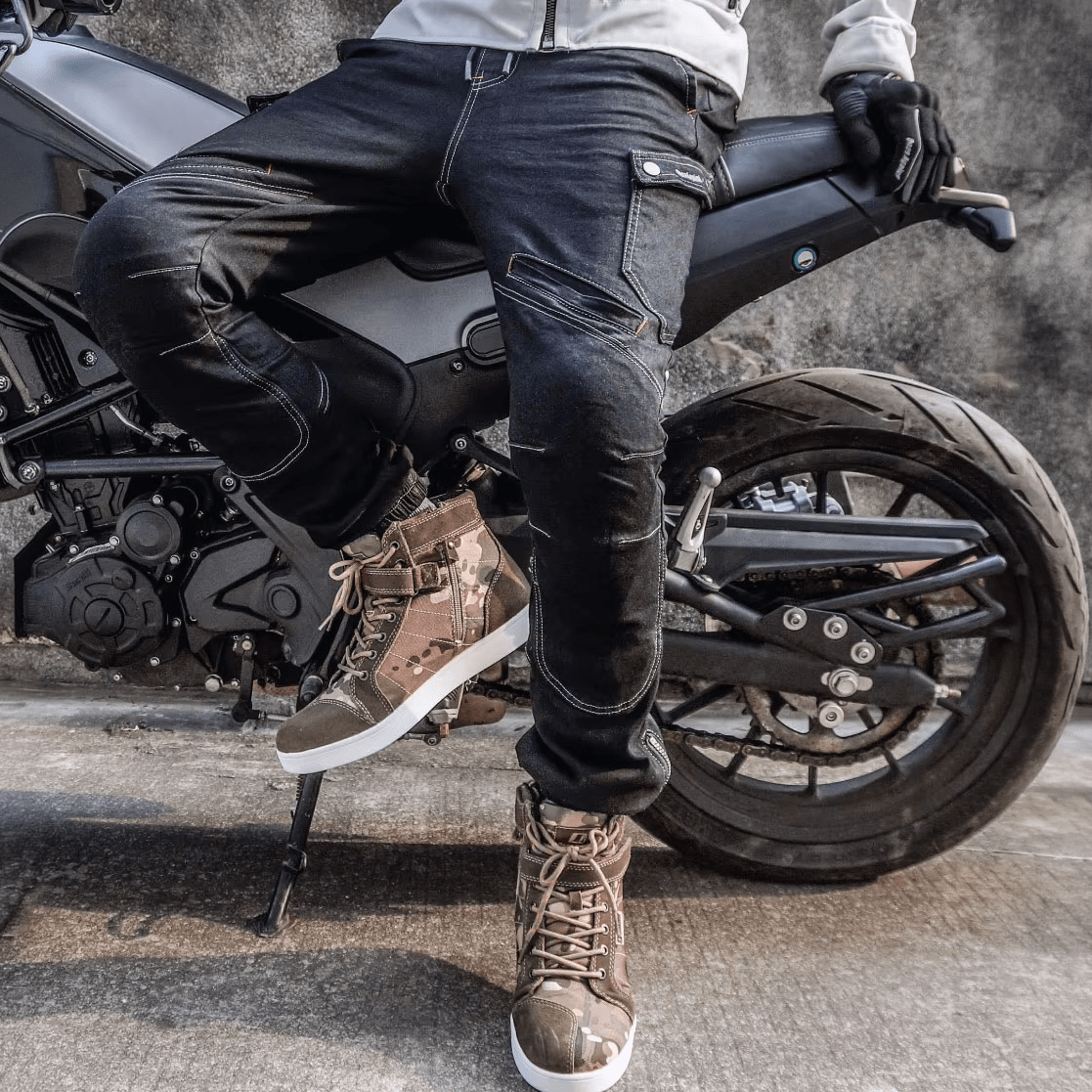 Pantalon moto ones again mj02 ng tipo jeans con protecciones