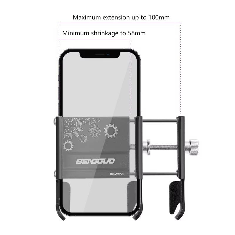 Soporte celular para moto ajustable manillar 4421