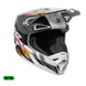 Casco moto shot speed wave black white pearly motocross enduro
