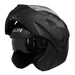 Casco moto ich 3110 junior solid ng mate abatible con sun visor certificación dot
