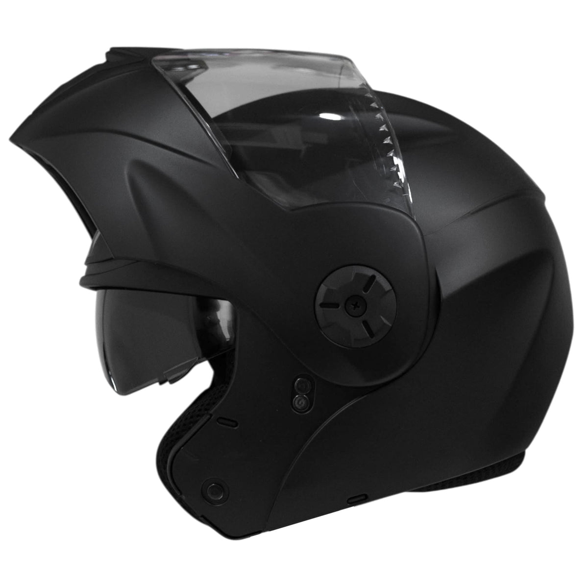 Casco moto ich 3110 junior solid ng mate abatible con sun visor certificación dot
