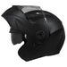 Casco moto ich 3110 junior solid ng mate abatible con sun visor certificación dot