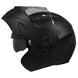 Casco moto ich 3110 junior solid ng mate abatible con sun visor certificación dot