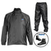 Traje impermeable xone x-316w 3 piezas para moto polyester negro