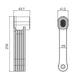 Cadena con alarma 120db plegable kovix KFQ85-bk para bicicleta