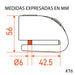 Candado disco moto kovix con alarma kt6-fo verde fluor