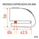 Candado disco moto kovix con alarma kt6-fo verde fluor