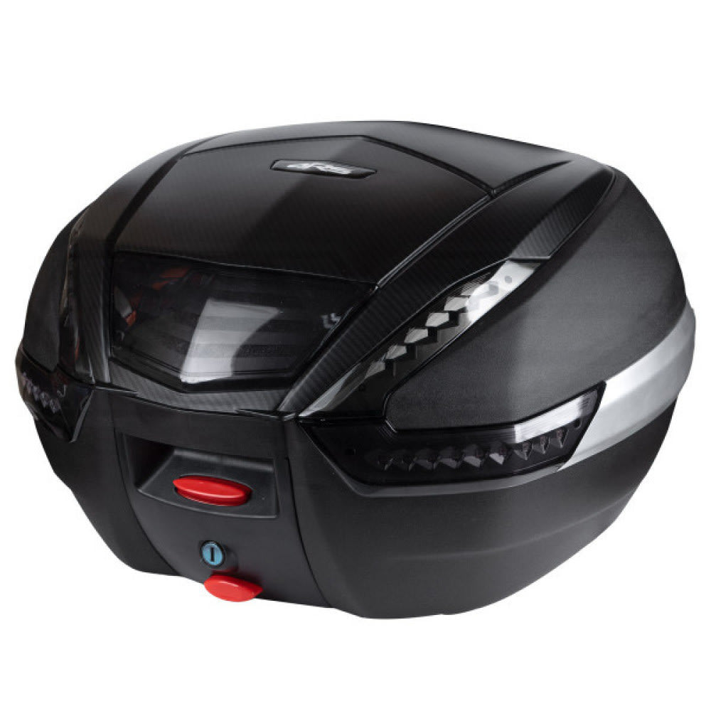 Maleta Moto Top Case 4rs E62 38 Litros Con Luz Led Carbon