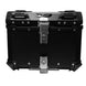 Maleta moto top case 4rs e702 45 litros aluminio black desmontable