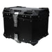 Maleta moto top case 4rs e702 45 litros aluminio black desmontable
