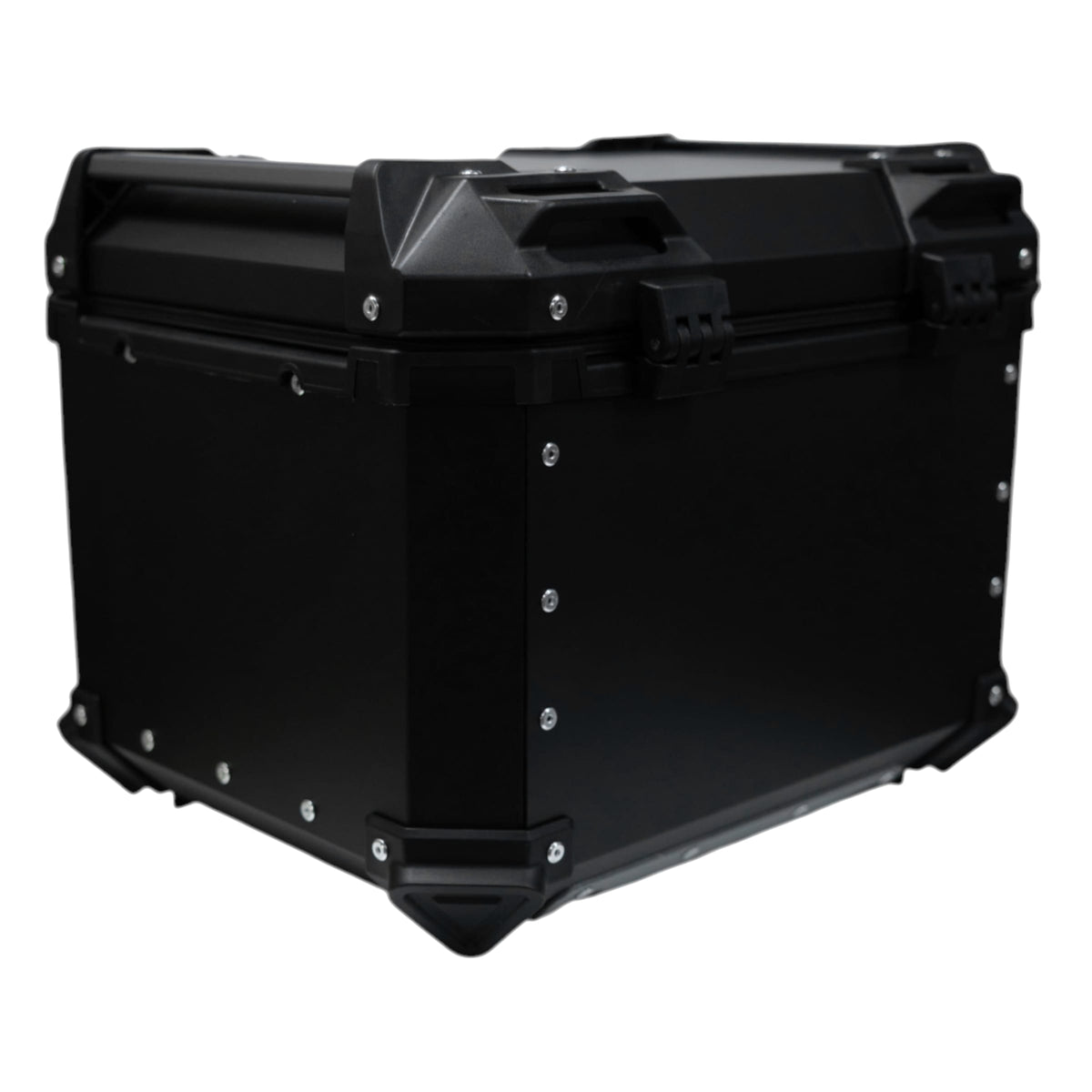 Maleta moto top case 4rs e702 45 litros aluminio black desmontable