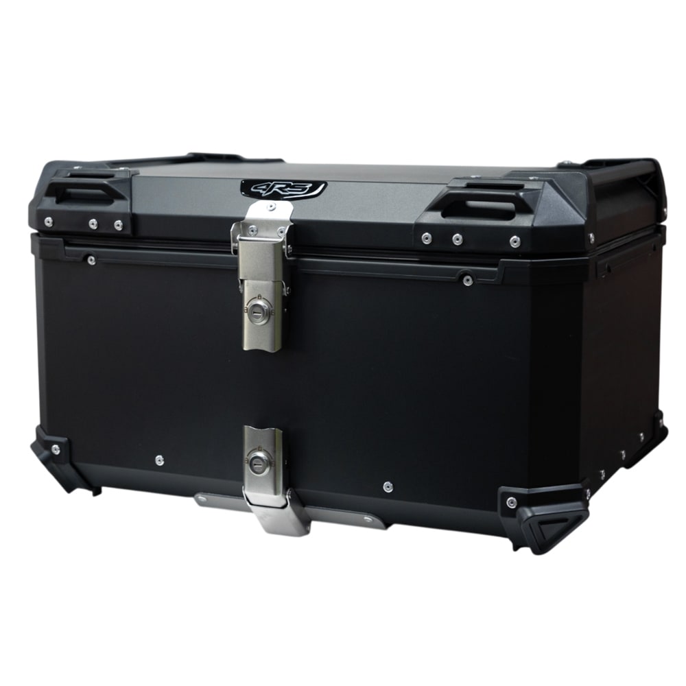 Maleta moto top case 4rs e705 65 litros black aluminio desmontable