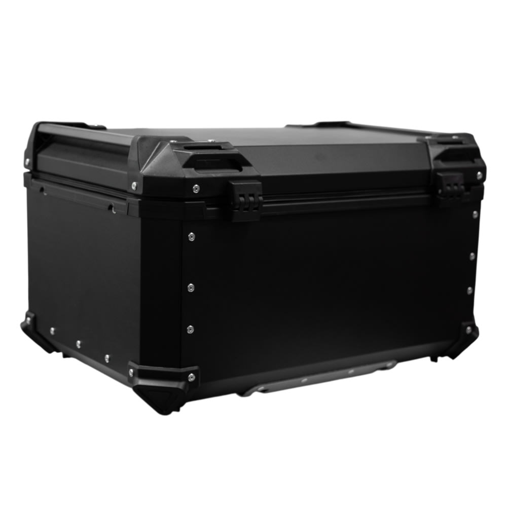 Maleta moto top case 4rs e705 65 litros black aluminio desmontable