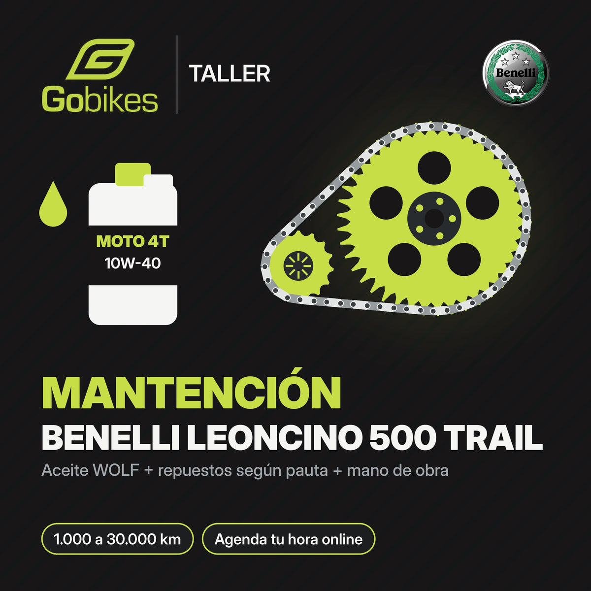 Mantención Benelli Leoncino 500 Trail