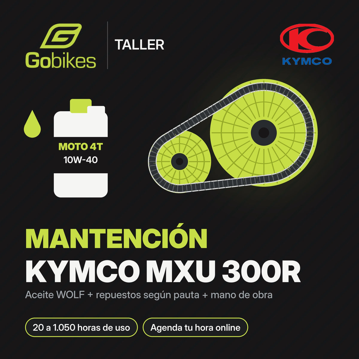 Mantención Kymco MXU 300R