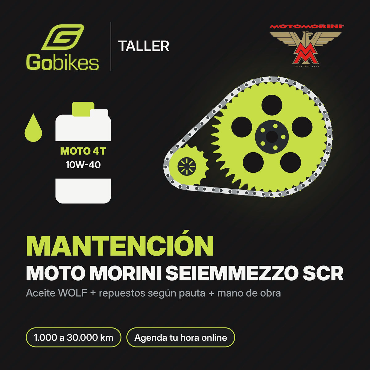 Mantención Moto Morini Seiemmezzo SCR