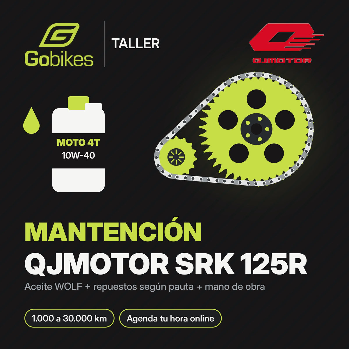 Mantención QJMotor SRK 125R