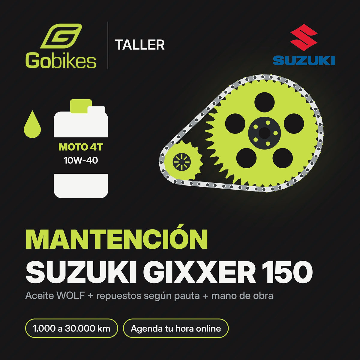 Mantención Suzuki Gixxer 150