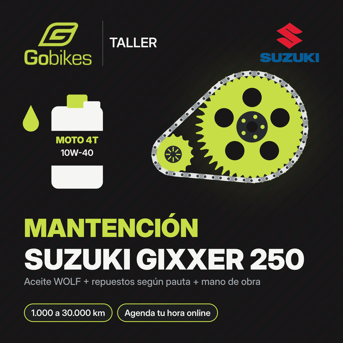 Mantención Suzuki Gixxer 250