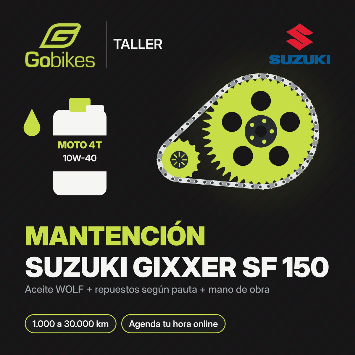 Mantención Suzuki Gixxer SF 150