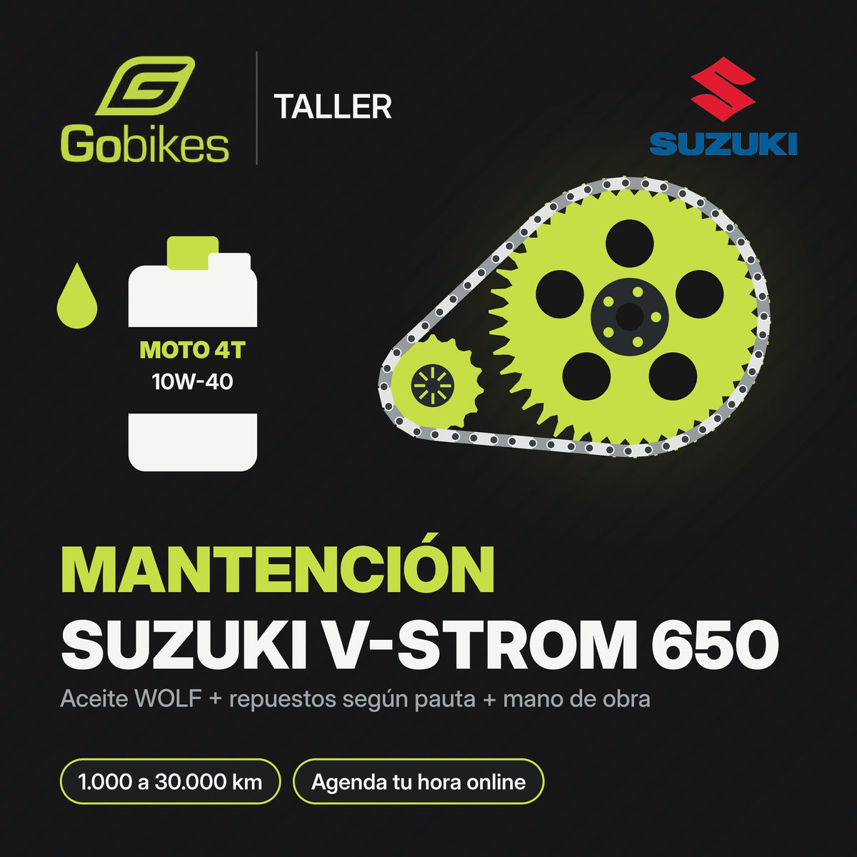 Mantención Suzuki V-Strom 650