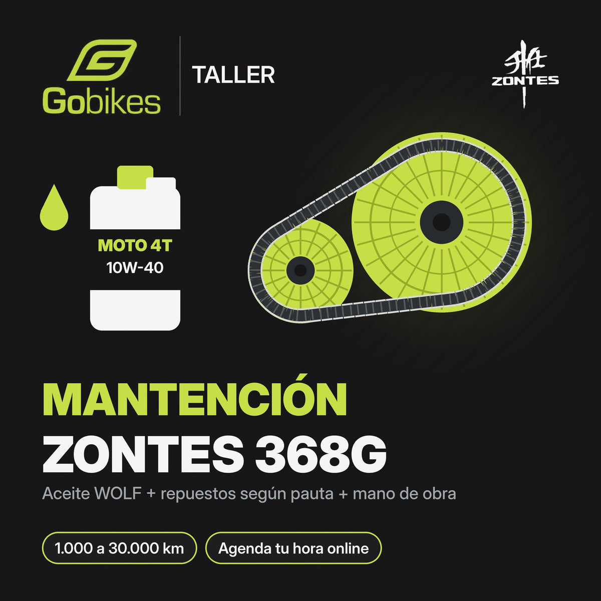 Mantención Zontes 368G