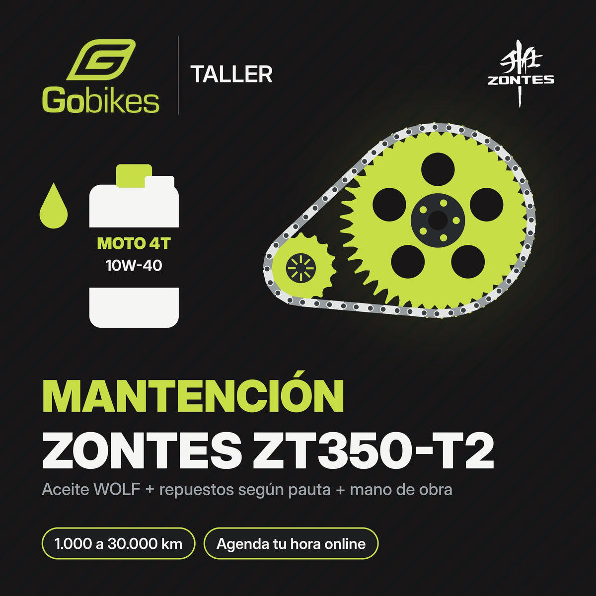 Mantención Zontes ZT350-T2