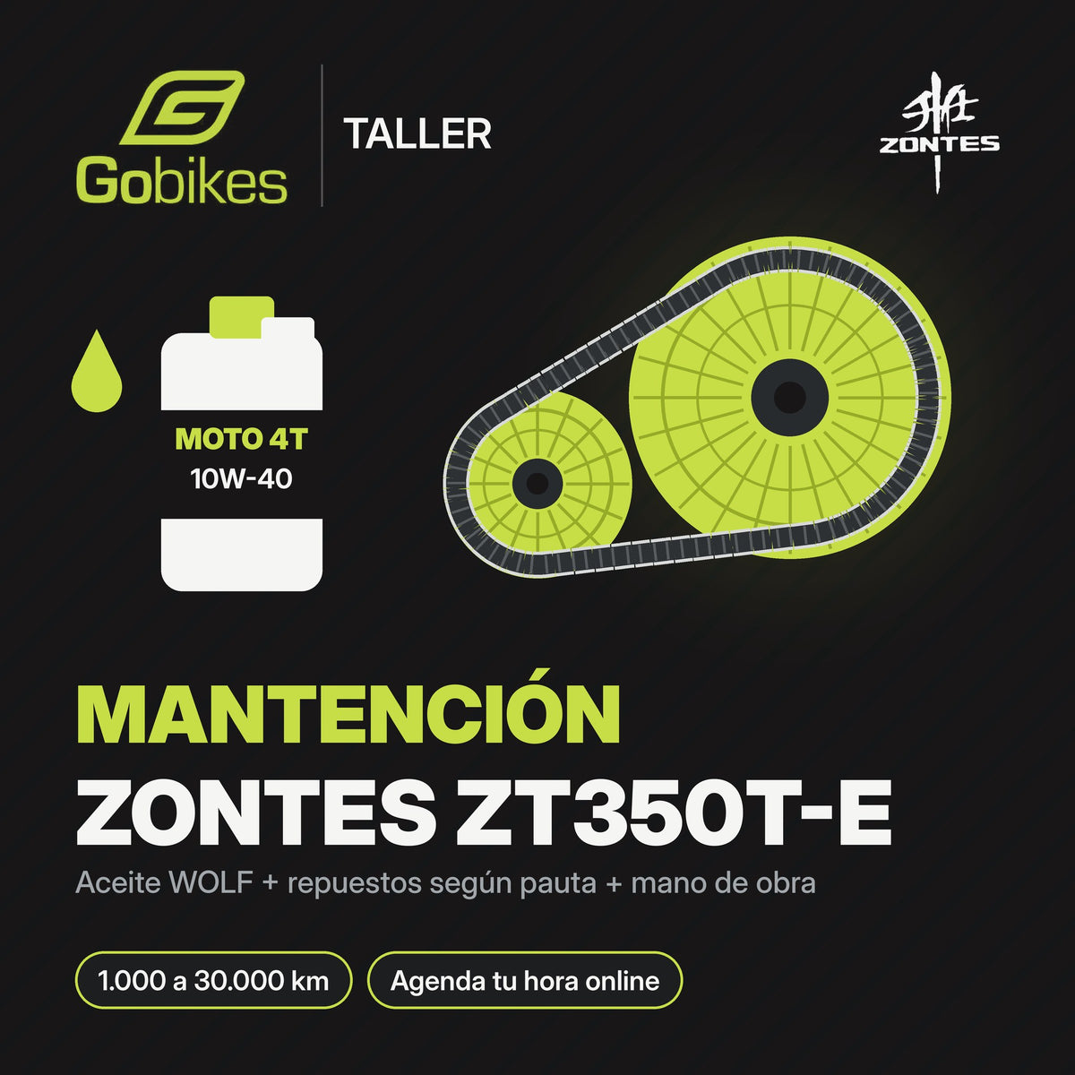 Mantención Zontes ZT350T-E