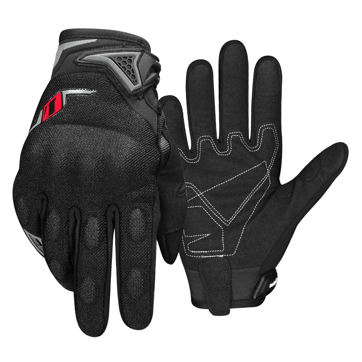 Guantes para moto ones again mg36 ng con protecciones verano