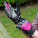 Guantes para moto madmotor mt27 rosa mujer protecciones touch
